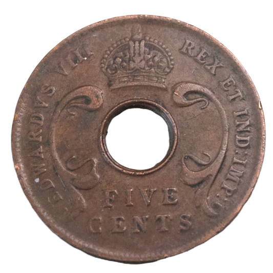 East Africa Edward VIII 5 Cents 1936 Coin KM# 18