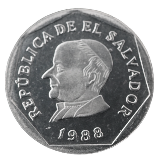 El Salvador 25 Centavos 1988 Coin KM# 157