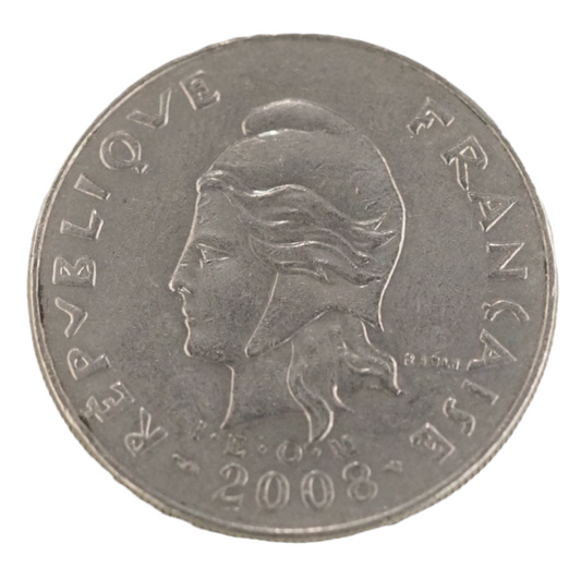 France 20 Francs 2008 Coin Polynesie Francaise