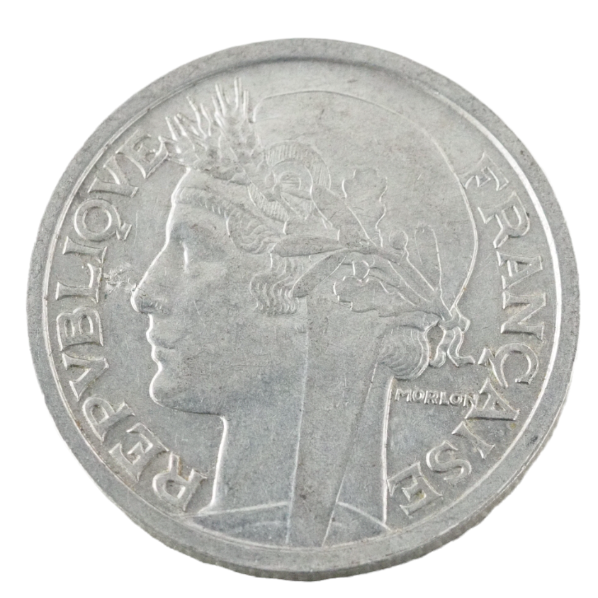 France 2 Francs 1946 Coin KM# 886a