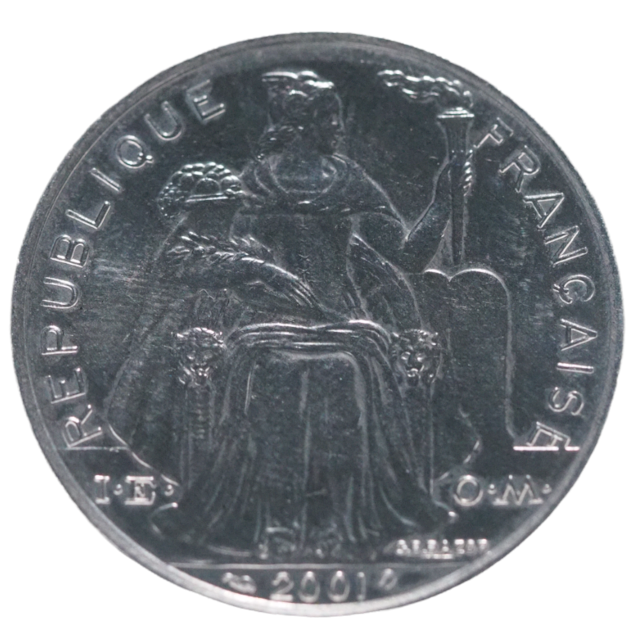 France New Caledonia 5 Francs 2001 Coin