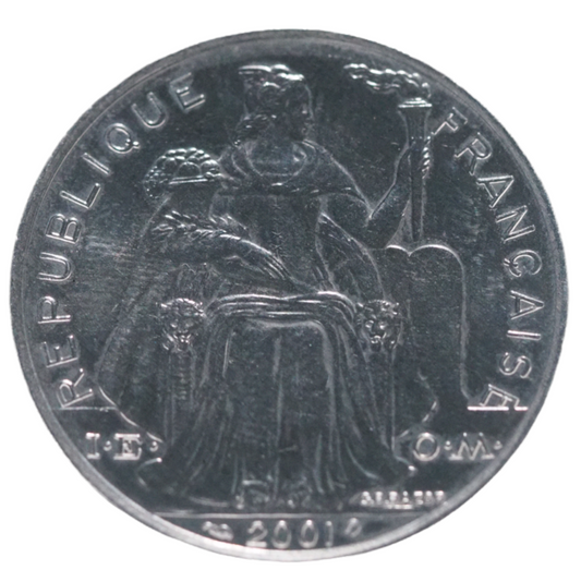 France New Caledonia 5 Francs 2001 Coin