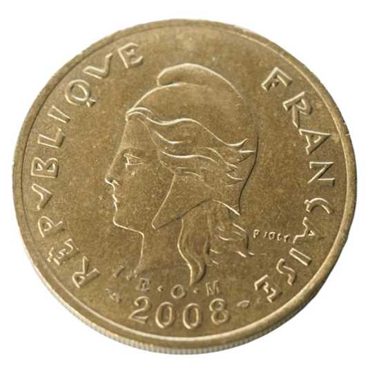 French Polynesia 100 Francs 2008 Coin MS 65-67