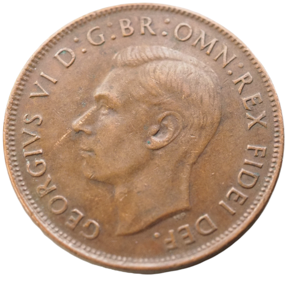 George VI Australia 1952 Penny Coin