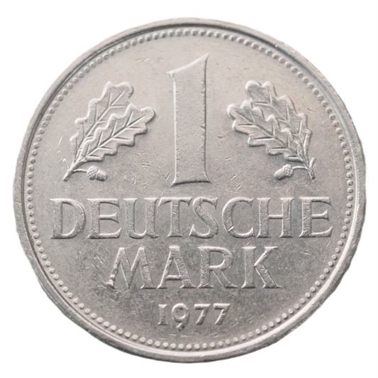 Germany 1 DM 1977D Coin