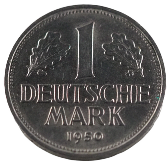 Germany, 1 Deutsche Mark 1950G MS 65-67
Germany 1 Deutsche Mark 1950G MS 65-67 Coin