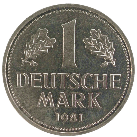 Germany 1 Deutsche Mark 1981 Coin KM# 110