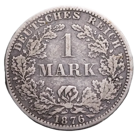 Germany 1 Mark 1876 Silver Coin