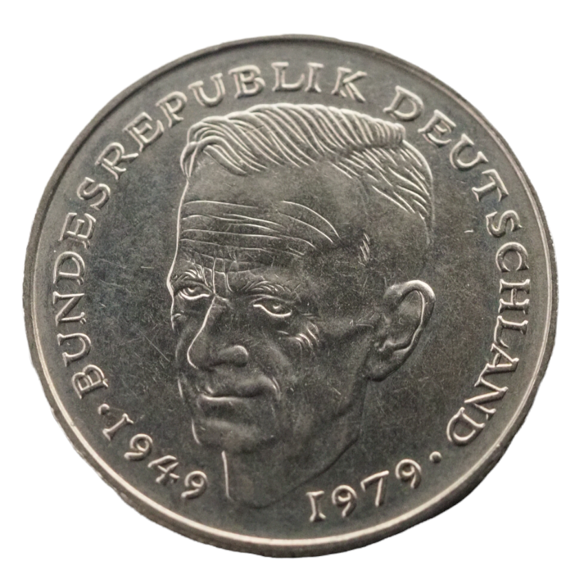 Germany 2 Mark 1979D Dr. Kurt Schumacher Coin