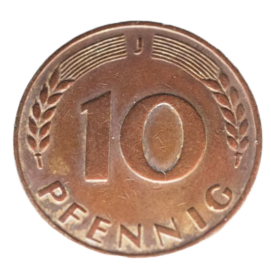 Germany BRD 10 Pfennig 1949-J Coin