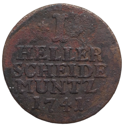 Germany HESSE-CASSEL Heller 1741 Coin
