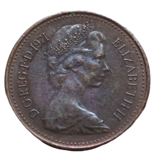 Half Penny 1971 Coin from United Kingdom