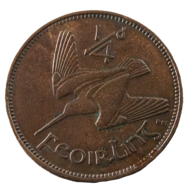 Ireland 1933 "1/4d Feoirling" Coin Collectible