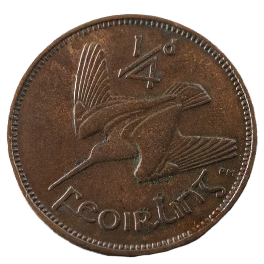 Ireland 1933 "1/4d Feoirling" Coin Collectible