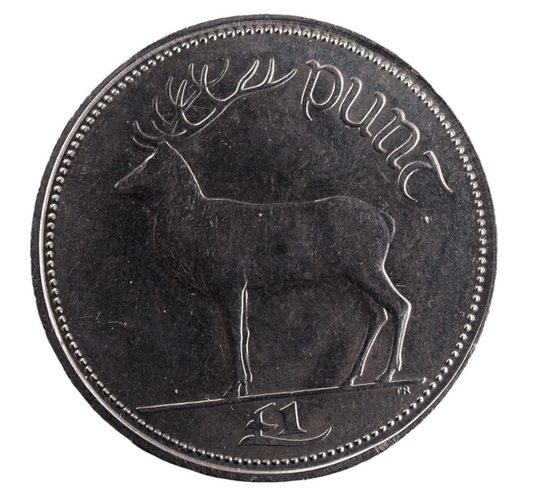 Ireland Irish One Punt Coin 1996 Copper-Nickel