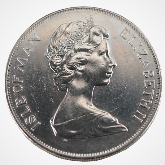Isle of Man 1977 One Crown Coin Silver Jubilee Copper-Nickel