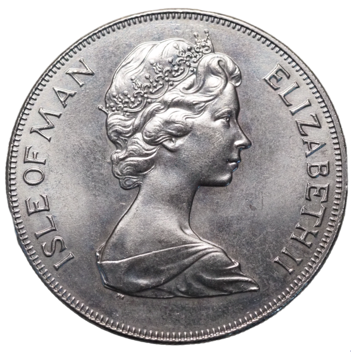 Isle of Man Twenty Five Pence 1975 Medal Cupronickel