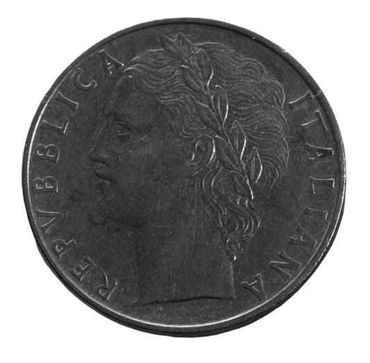 Italy 100 Lire 1963 Stainless Steel Coin