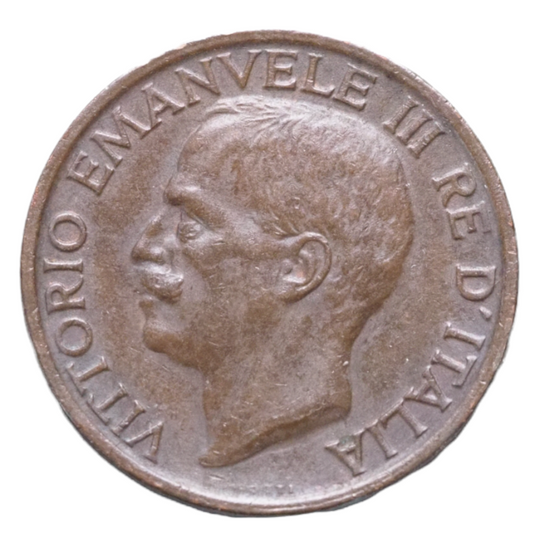 Italy 10 Centesimi 1920 Coin KM# 60 UNC Copper