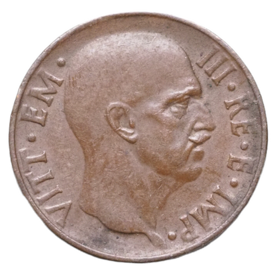 Italy 5 Centesimi 1938 Coin Vittorio Emanuele III N# 4005