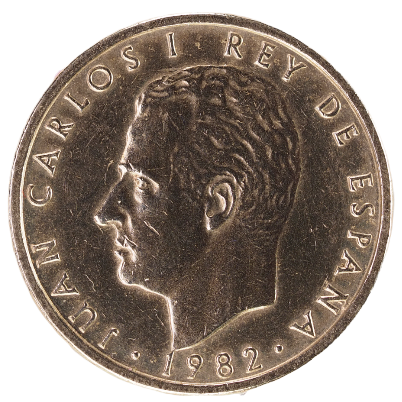 Juan Carlos I Rey De España Cien Pesetas 1982 Coin KM# 826