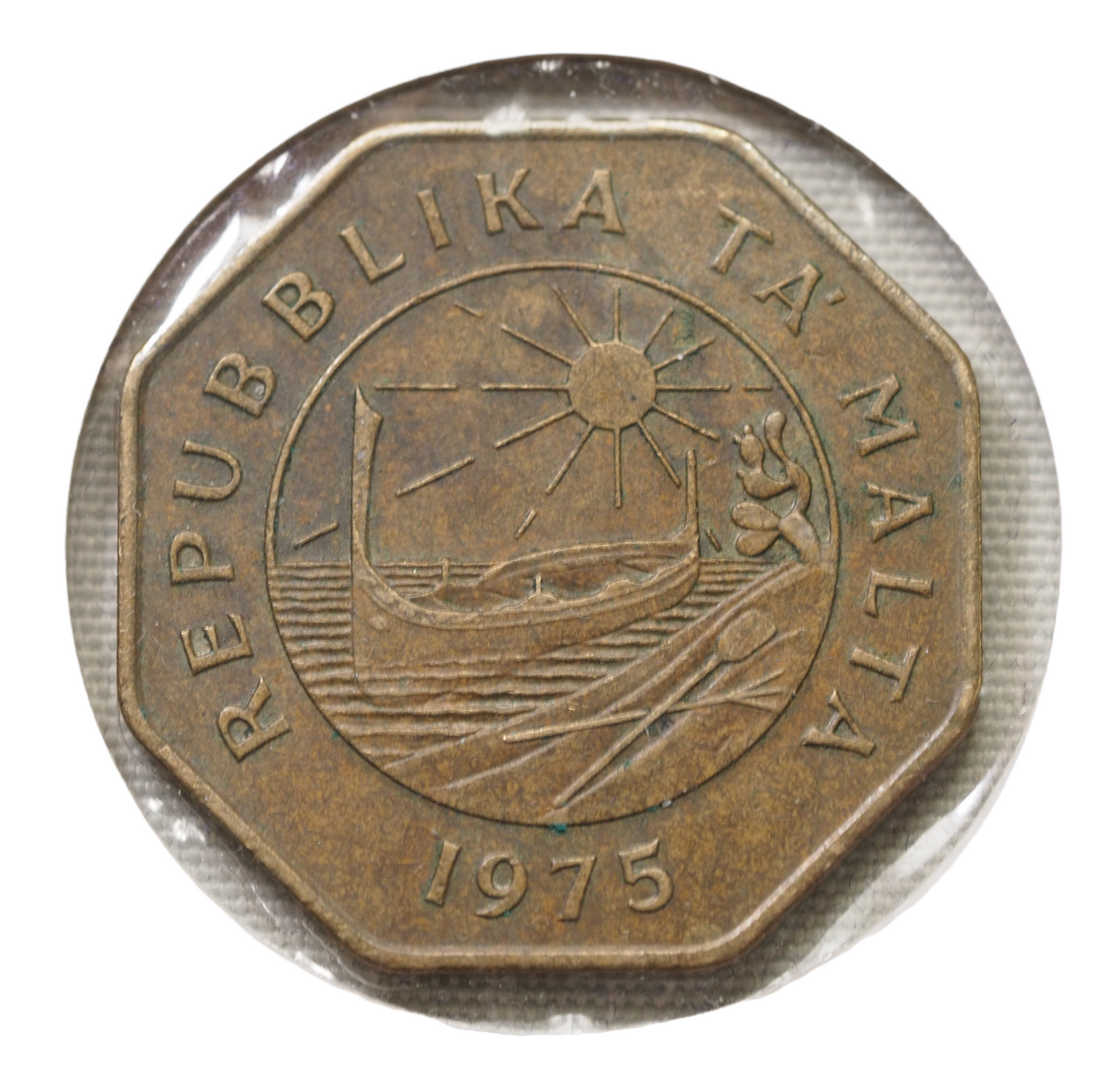 Malta 25 Cents 1975 Nickel-Brass Coin