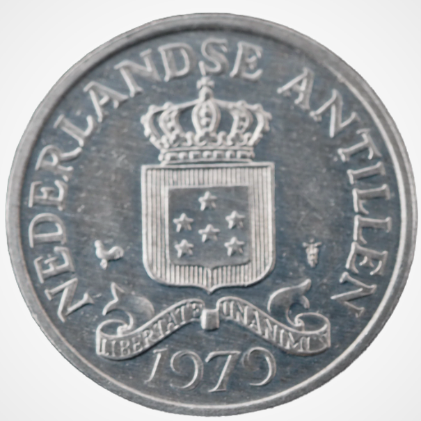 Netherlands Antilles Aluminium 2-1/2 Cents 1979 Coin