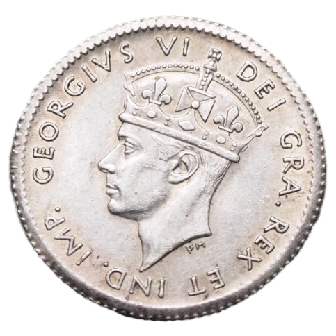 Newfoundland 1941 5 Cents Silver Coin