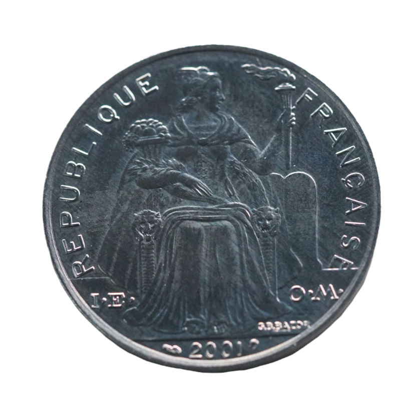 Nouvelle-Caledonie 5 Francs 2001 Essor Prof Coin MS65-67