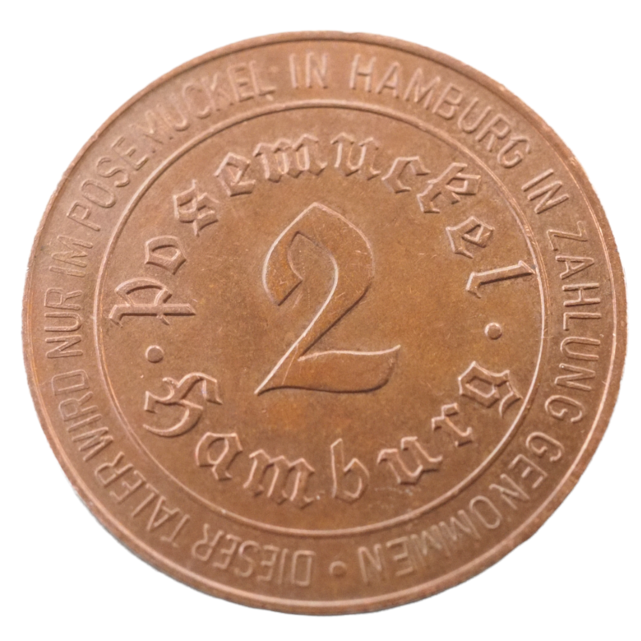 Original Posemuckeltaler Hamburg 2 Posemuckel Token 1978
