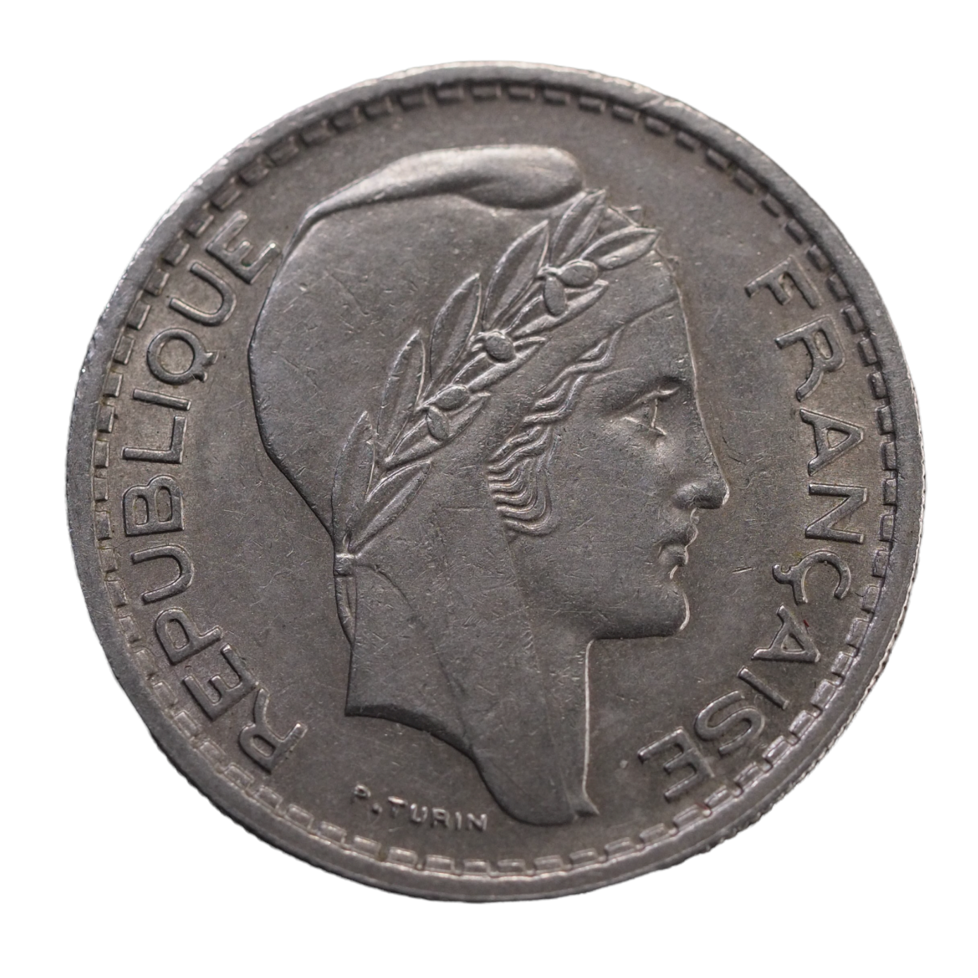 10 Francs France Turin 1948 Nickel Coin obverse