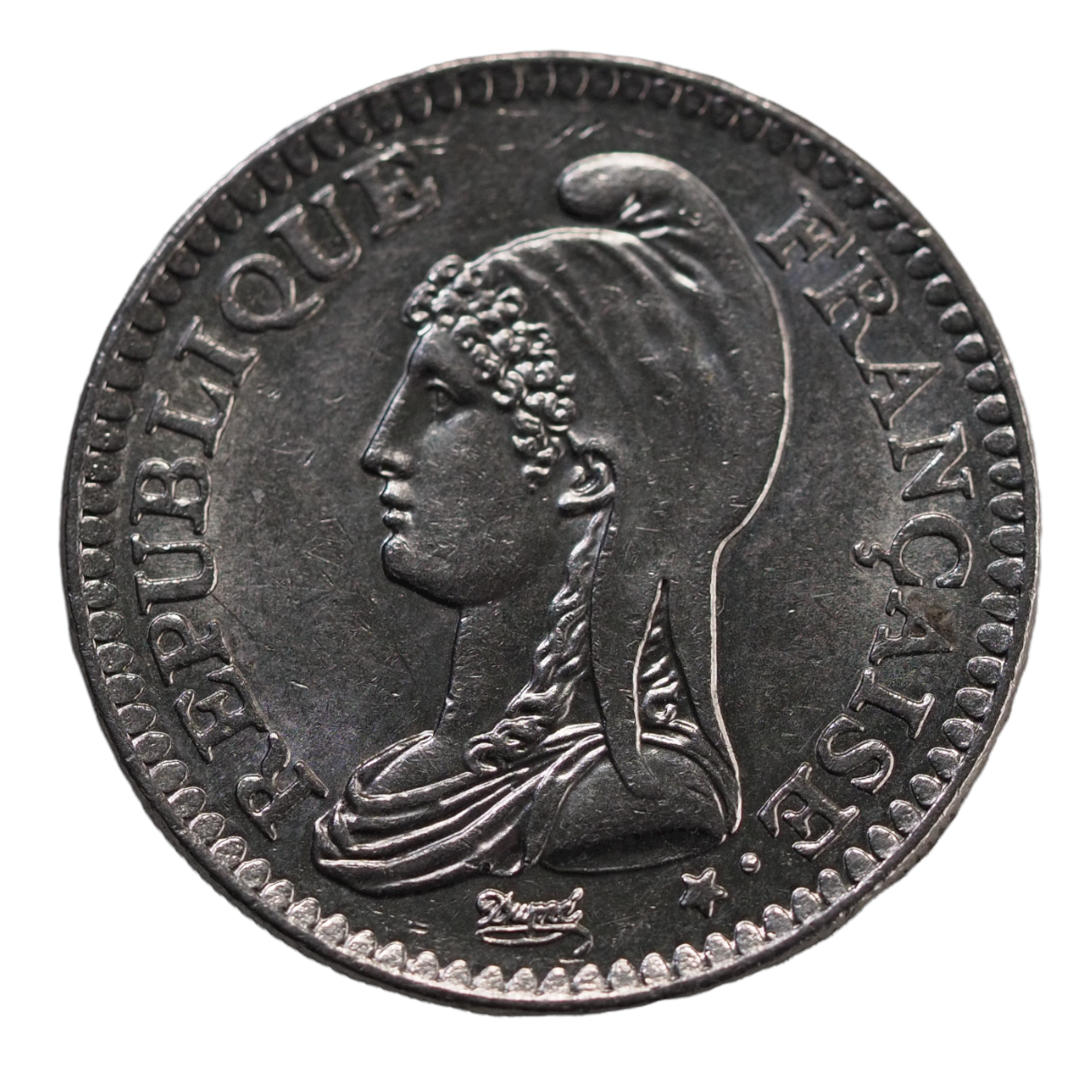 1992 France 1 Franc Coin Obverse View