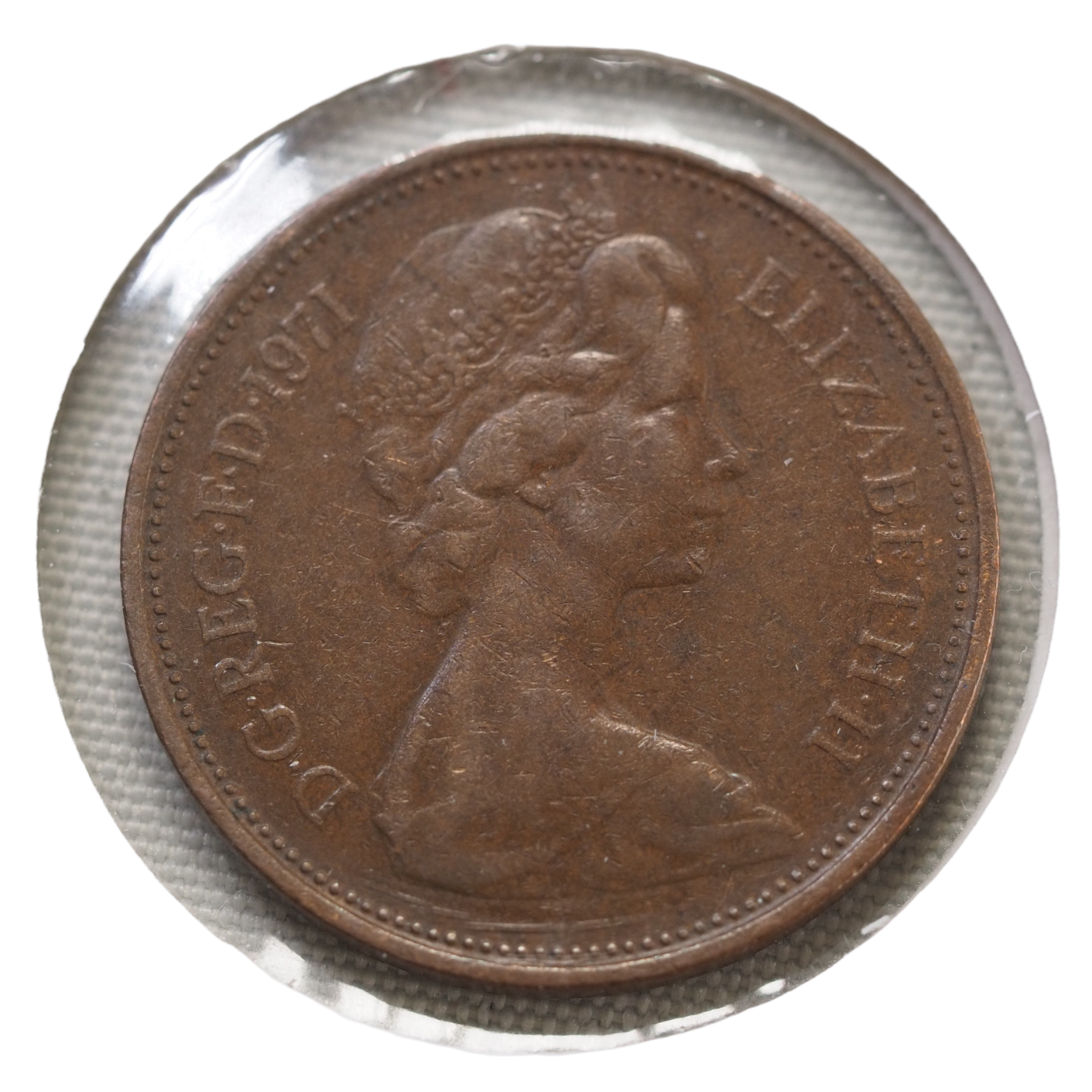 1971 New Pence 2P Elizabeth II Rare Coin Obverse