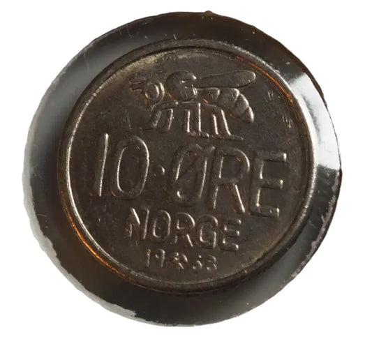Norway 10 ore 1968 coins Vintage Antique