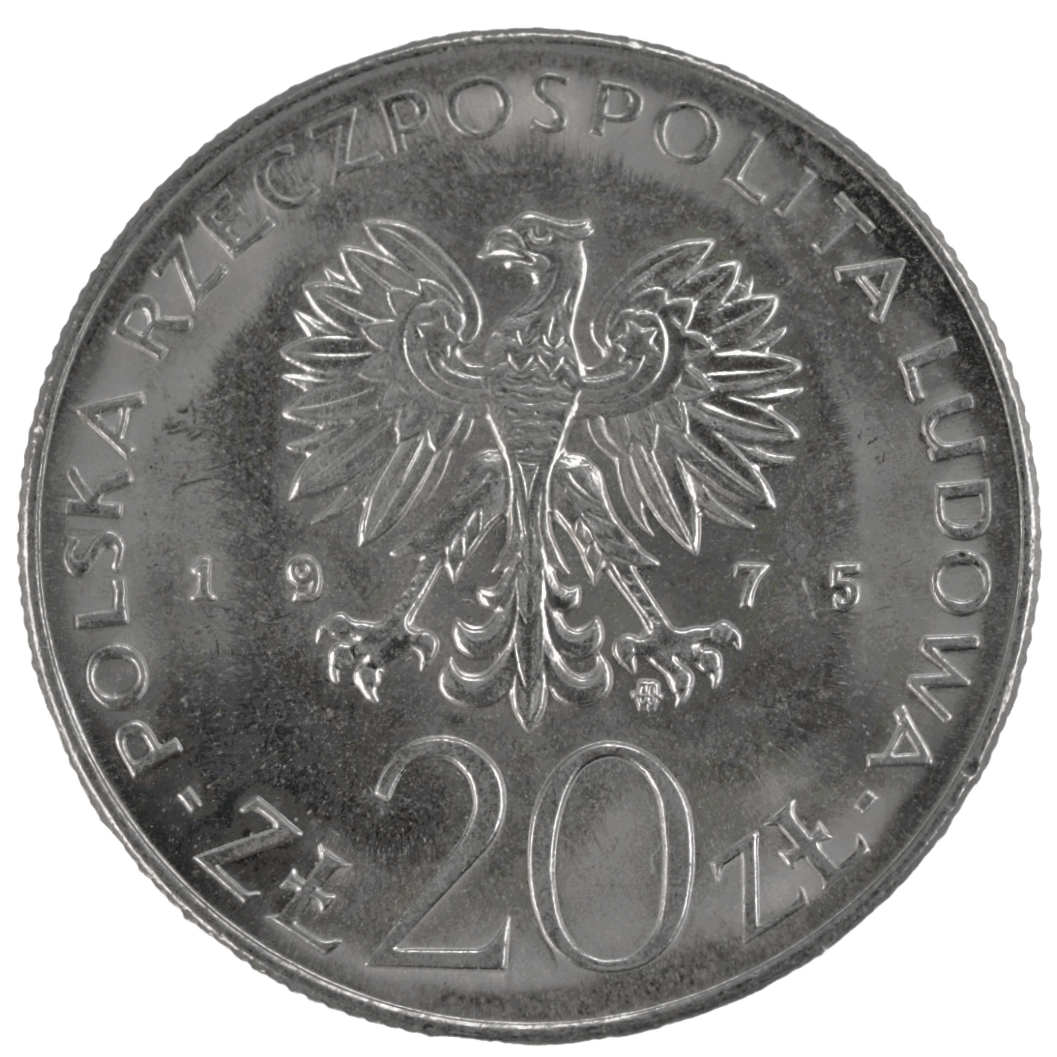 Poland 1975 International Women's Year Coin, Copper-Nickel