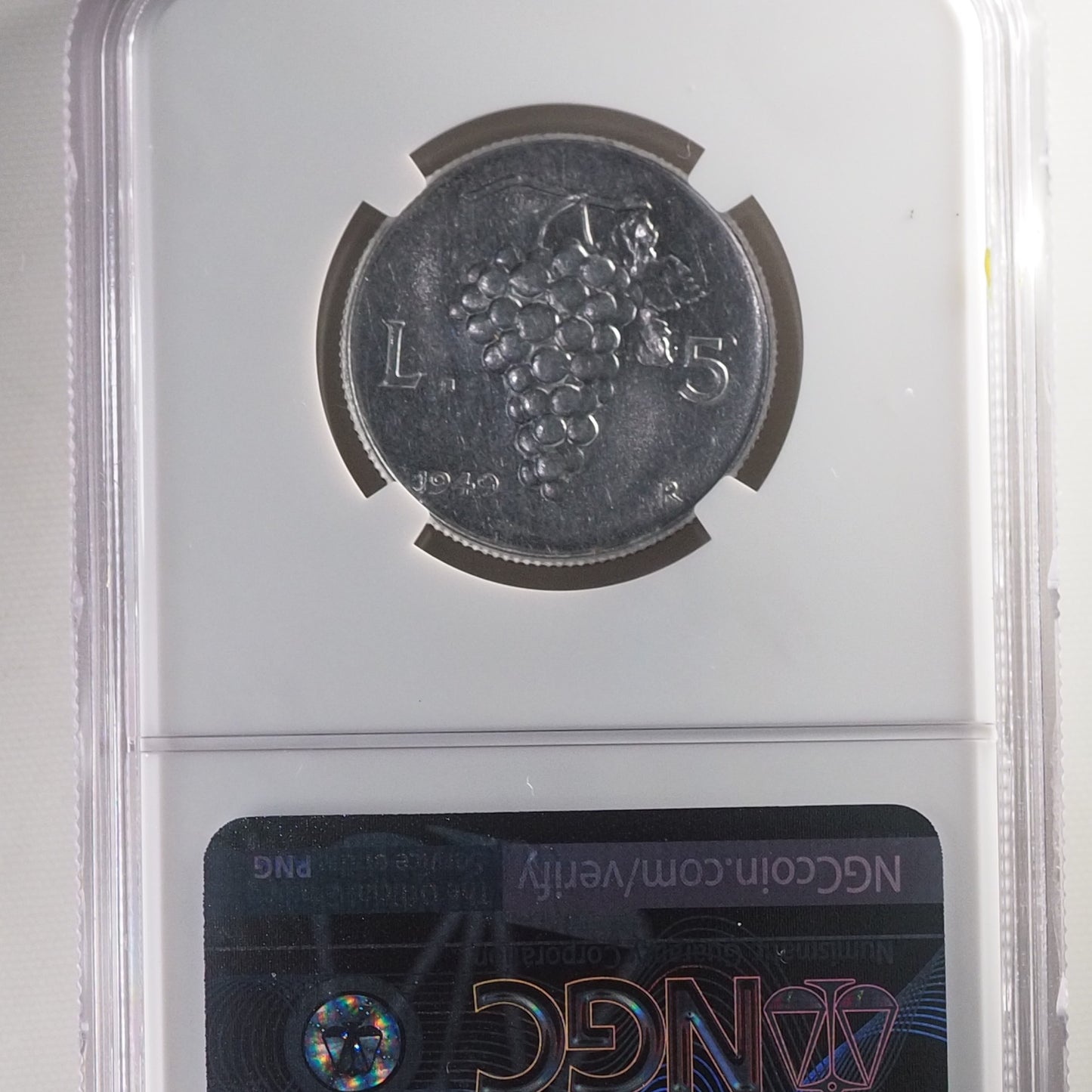 1949R Italy 5L Coin - NGC Graded 5775768