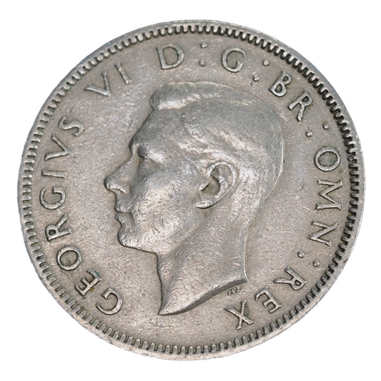 1948 George VI English Shilling - Obverse with Portrait