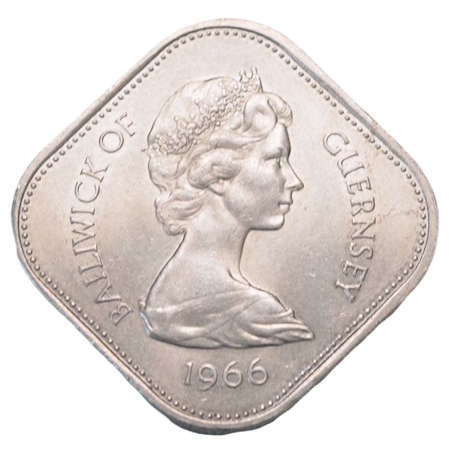 1966 Bailiwick of Guernsey Ten Shillings Norman Conquest Coin