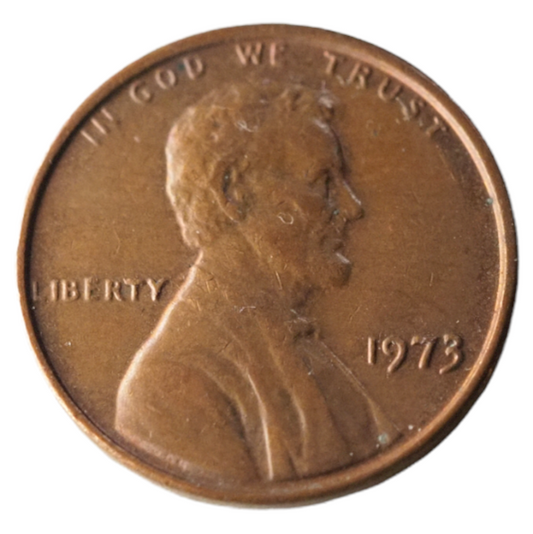 1973 Lincoln One Cent USA Coin Copper-Zinc