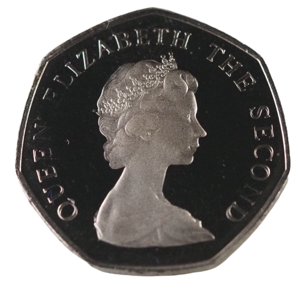 1980 Falkland Islands Warrah Fox 50p Proof Coin UNC