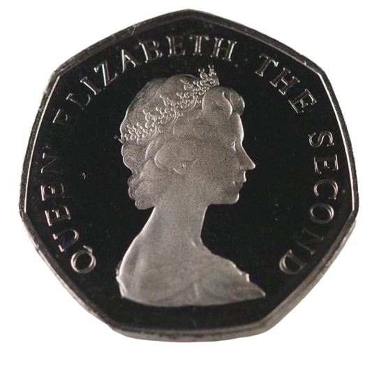 1980 Falkland Islands Warrah Fox 50p Proof Coin UNC