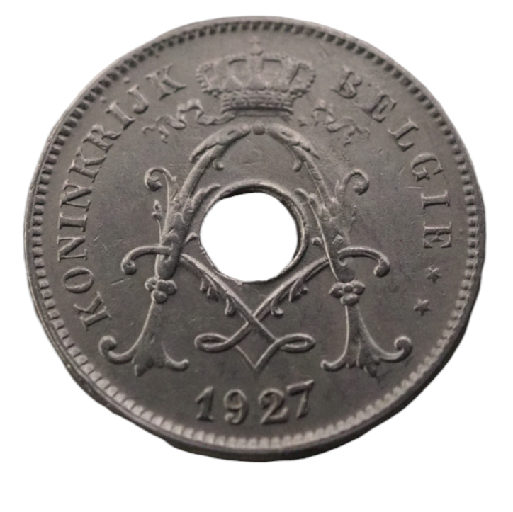 Reverse of 10 Centimes Belgium 1927 Coin