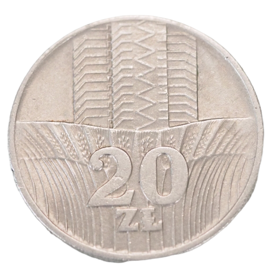 20 Zlotych Poland 1973 Coin, Y# 67, Copper-Nickel