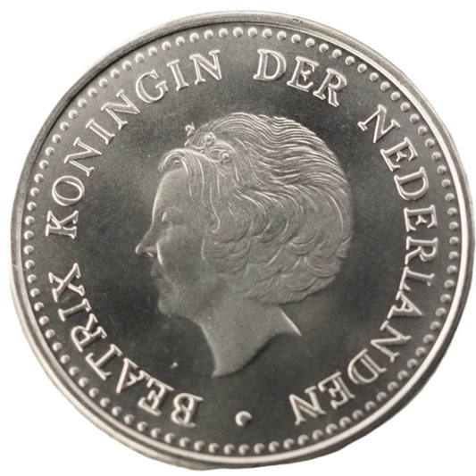 1985 Netherlands Antilles 1 Gulden Nickel Coin