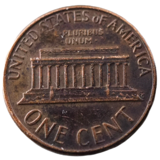 1975 Lincoln Memorial Coin, Philadelphia, Copper
1975 Lincoln Memorial Coin, 3.11g, Philadelphia