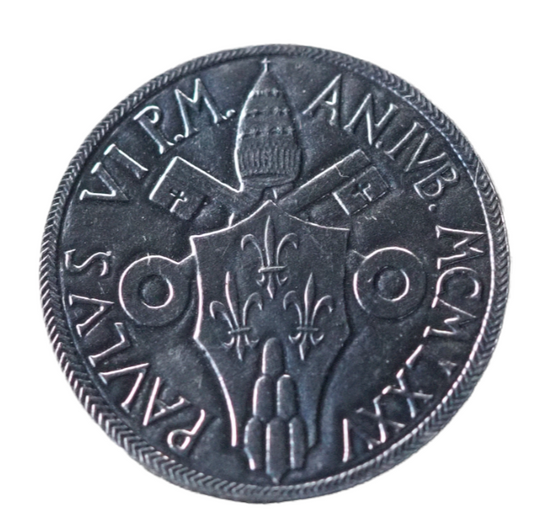 1975 Vatican City Pope Paulus VI 5 Lire Coin KM#118 UNS