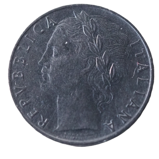 1956 Italy 100 Lire Coin AC