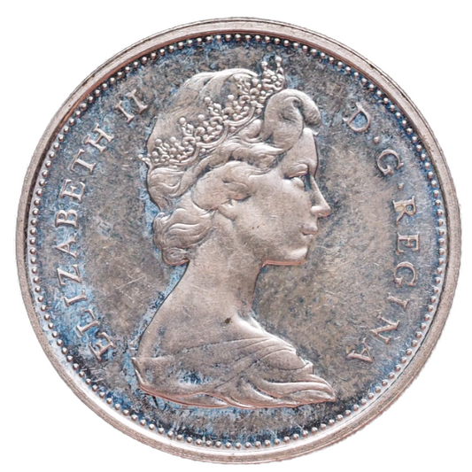 1967 Canada Silver 25 Cents Confederation Coin