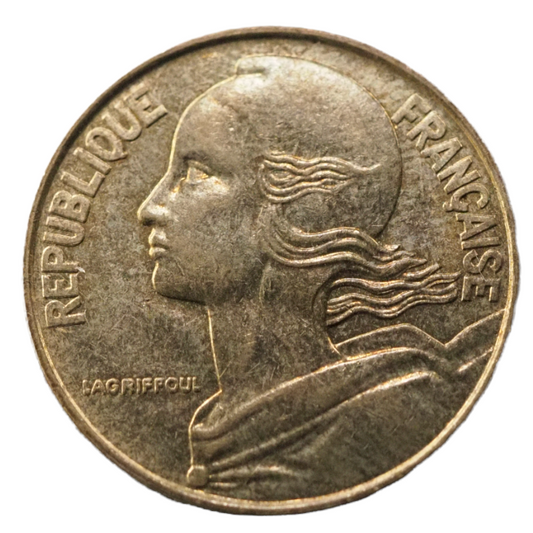 France 20 Centimes 1993 Coin Copper Aluminium Nickel