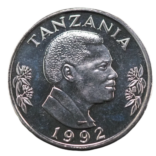 1 Shilingi Tanzania 1992 Coin UNC with nickel clad steel
